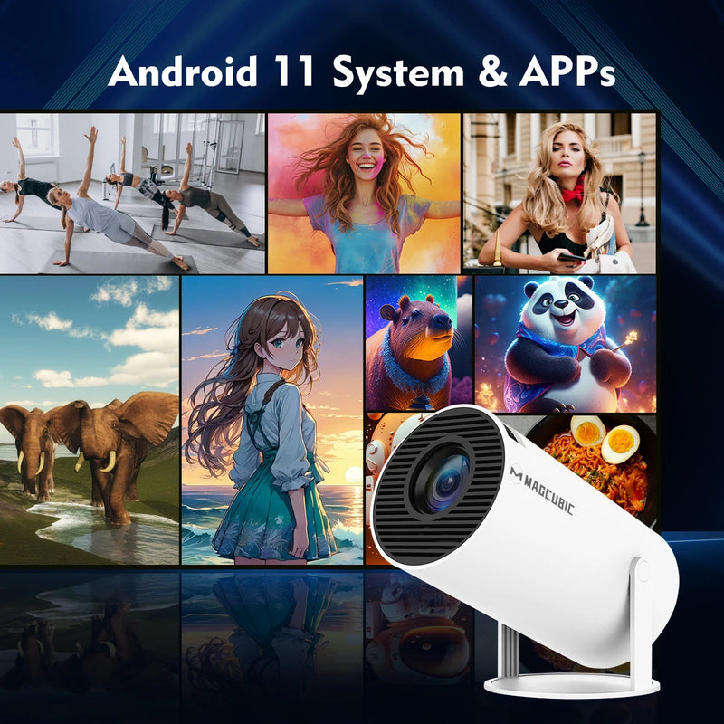 Projetor HY300 Pro 4K Android 11 BT5.0 1080P 1280*720P